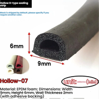 Tira de Sellado de Goma EPDM Semicircular Hueca, Impermeable y Antipolvo, Disponible en Tamaño, Color y Dureza Personalizados, Corte a Medida para Puertas y Ventanas