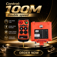 Émetteur-récepteur double vitesse LCC Q202, télécommande radio industrielle à 2 boutons pour treuil et hayon élévateur