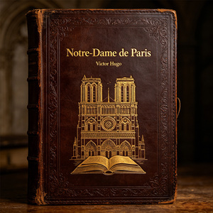 Libro Classico 'Notre Dame De Paris' in Pelle Premium con Copertina Rigida, Servizio di Stampa Personalizzata e Stampa a Caldo OEM Direttamente dalla Fabbrica - Product Image 2