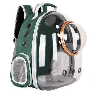 New Portable and Breathable <b>Cat</b> and Dog Small Pet <b>Backpack</b> with Three Outlets for Outdoor Travel - Product Image 1