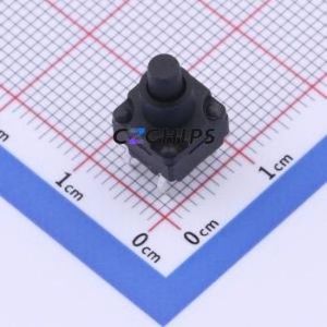 TS-1012A-A15B3-D2 Tactile Switch Through hole Component (THT)-4P,8x8mm Switch Single Pole Single Throw Round Button 2.5N 8mm - Product Image 1