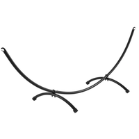Hamac en acier avec structure, capacité jusqu'à 150 kg - 200 x 120 cm, support de jardin en métal - Base pour utilisation en extérieur