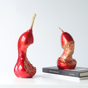 Máy tính để bàn nghệ thuật Đồ trang trí hiện đại nhựa xấu lê tác phẩm điêu khắc nhà phòng khách thủ công mỹ nghệ bạn bè Kinh doanh Quà Tặng - Product Image 3