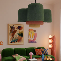 Lustre suspendu de style plage, luminaire de plafond, décorations murales en macramé, designs artistiques, décoration intérieure, abat-jour, cadeau