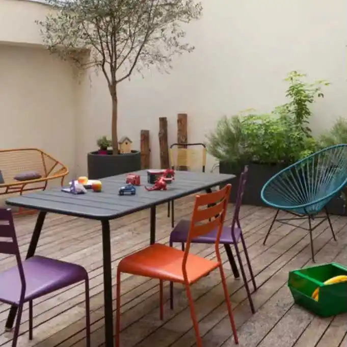 Hochwertiger neuer Trend moderne Möbel Metall Restaurant Terrasse Cafeteria Hotel Aluminium Garten Outdoor Tische