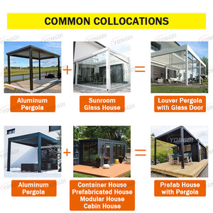 Pérgola Extensible de Aluminio de Nuevo Diseño 3x6 7x7 13x13 <span class=keywords><strong>para</strong></span> Exteriores, Pérgola en Cantilever <span class=keywords><strong>para</strong></span> Balcón con Recubrimiento en Polvo - Product Image 6