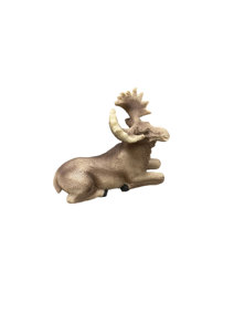 Estatuilla de alce de resina hecha a mano, estatua de ciervo estilo bosque rústico para mesa interior y decoración del hogar de temporada - Product Image 4