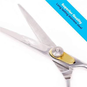 Tijeras de Peluquería Profesionales, Tijeras de Entresacar de Acero Inoxidable de 6.0 Pulgadas con Cabeza Recta, Herramientas para Salón de Belleza - Product Image 3