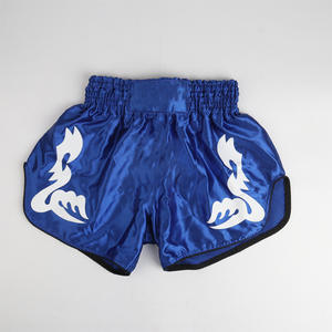 Pelea profesional Kickboxing Bjj Entrenamiento Jiujitsu Boxer Muay Thai Ribbons Boys Plain Black Boxing Shorts - Product Image 5