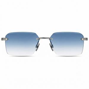 Lunettes de soleil sans monture Lmamba Fashion, design à bords coupés, verres carrés dégradés, protection UV400, logo personnalisé, pour hommes et femmes - Product Image 2