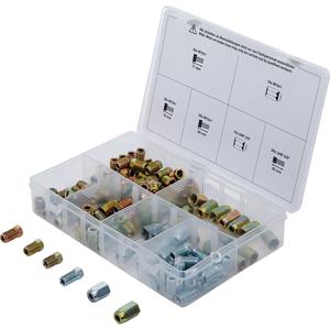 Accesorios de tubería de freno BGS, Tuercas de conexión y surtido de tornillos 135 piezas. - Product Image 1