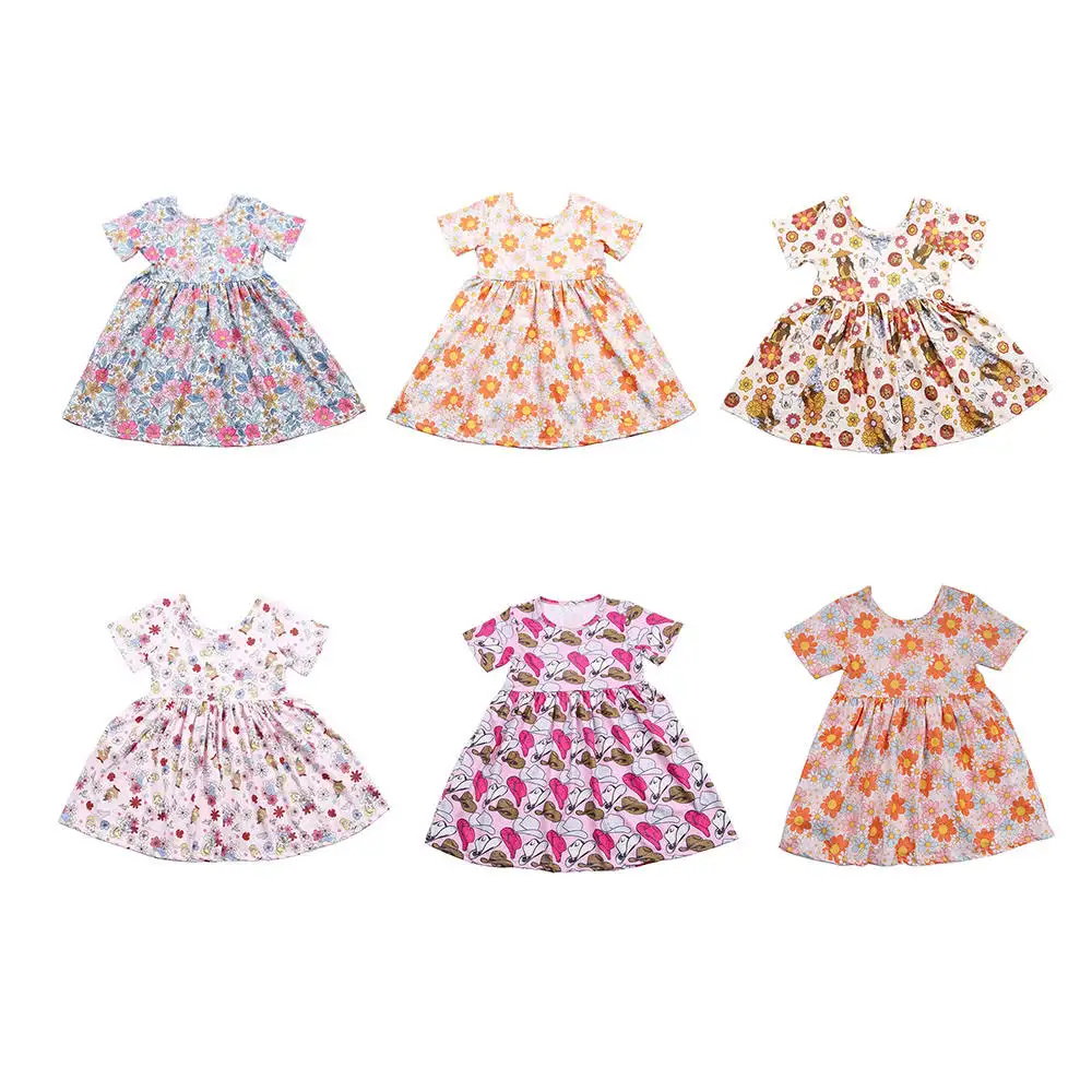 Robes de bébé fille de haute qualité en gros style doux fille fête princesse robe été enfant en bas âge filles robes