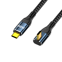 USB C a cable USB C 240W macho a macho ángulo adaptador de enchufe cable compatible con Laptop PD3.1 carga rápida 5A 48V