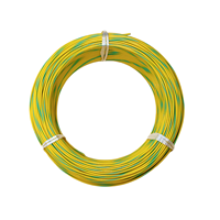 Cable trenzado de doble color PFA industrial de alta temperatura personalizable AFX 600V -60 ~ + 260 rayado de cobre plateado/estañado