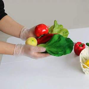 Gants en vinyle jetables de qualité alimentaire, taille moyenne, transparents, sans latex, non stériles, sans poudre, pour usage domestique et alimentaire - Product Image 6