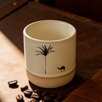 Mug en céramique vintage style moyen-oriental, 200 ml, tasse à café et à eau, résistant aux hautes températures, fabriqué en Chine