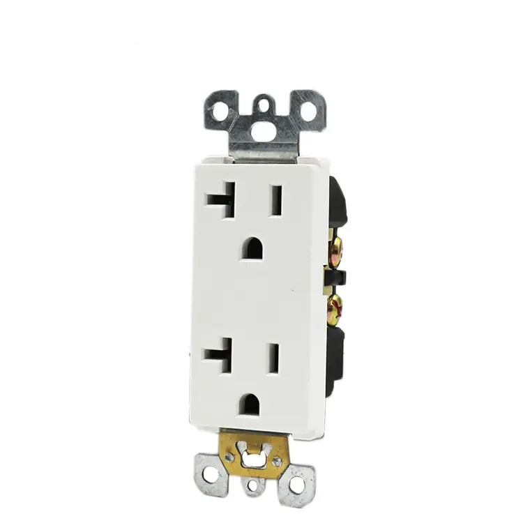 20A American Duplex Receptacle Outlet Socket US Wall Decorate Tamper Resistant Plug Socket