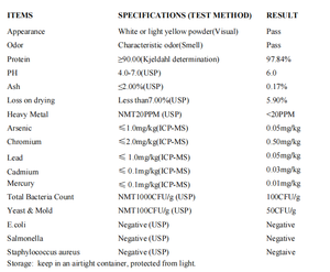 Yuanri Food Grade Rinder kollagen Nutrition Enhancer 20kg/Beutel 24 Monate Haltbarkeit - Product Image 3