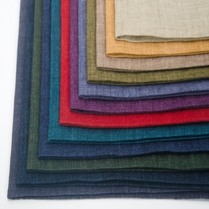 Nuevo Diseño Tela Tejida 100% <span class=keywords><strong>Lino</strong></span> Preencogida Ecológica Lavada a la Piedra Teñida en Tina 172gsm 138cm Transpirable para Camisas y Cojines - Product Image 1