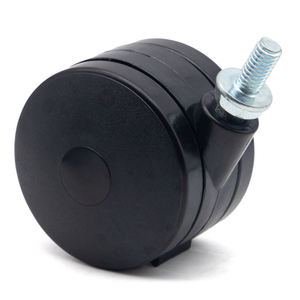 Juego de 4 ruedas para carretilla industrial de placa de acero ultraresistentes y engrosadas, con rodamientos dobles de precisión y superficie suave al tacto - Product Image 3