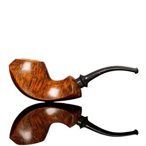Muxiang Tobacco Pipe Bent Type Solid Briar Wood Handcrafted Men's Smoking Accessory - Product Image 5