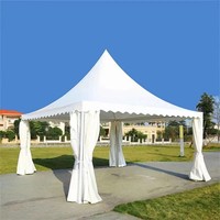 Tente industrielle populaire de 3x3m 4x4m 5x5m à usage intensif pour fête de mariage haute pagode en PVC auvent de jardin