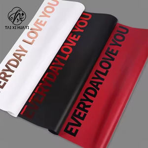 Papel de paquete coreano de periódico inglés europeo con revestimiento de un solo lado Material de embalaje de flores frescas - Product Image 4