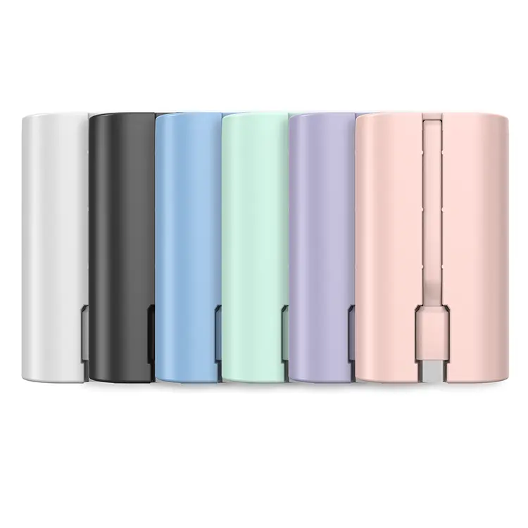 Hot Sale Fast Charging Portable Power Banks Charger 2 in1 Built in Cables 10000mAh Power Bank