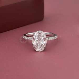 Anillo de diamantes de alta calidad con corte redondo y pavé, banda de diamantes creados en laboratorio, anillo de diamantes finos para mujer de proveedor indio. - Product Image 1