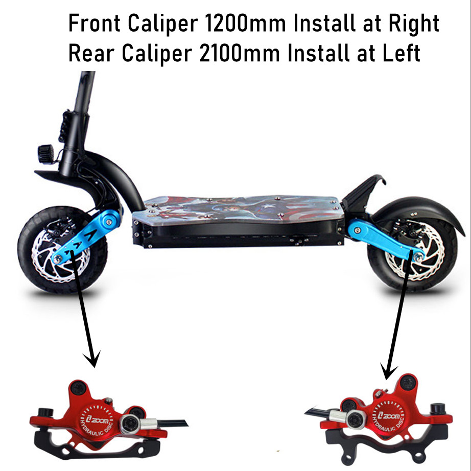 ZOOM HB876E E-Bike Brakes - Hydraulic Disc Brake System