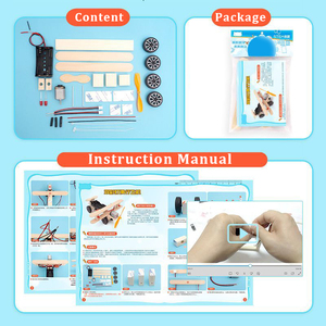 Diy Taxiing Máy Bay Đồ Chơi Thiết Kế Mới Trẻ Em Bằng Gỗ <span class=keywords><strong>3D</strong></span> Puzzle - Product Image 4