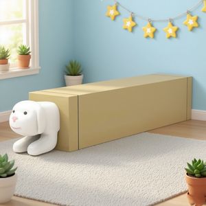 Sillas de espera de ocio para tienda de mascotas Y047, asiento informal con forma de cachorro de animales de dibujos animados personalizados FRP, Banco de arte para jardines de infantes - Product Image 1