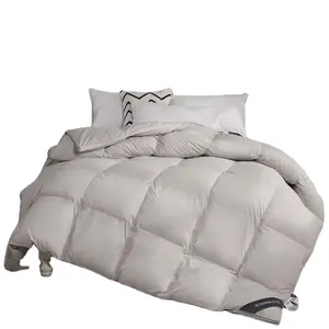 Best Service Down Proof Cotton Cover Filled with White Duck Goose Feather Stitching Duvet Blanket Quilt