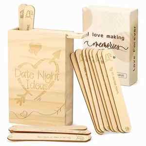 Новобрачная, жена, муж, романтическая деревянная коробка 60 идей для свидания, секс-игры для взрослых, игрушки для пар, игры, подарок на свидание, ночь - Product Image 1