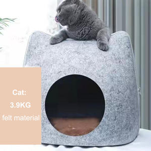 Casa de gatos plegable para interior, cueva para mascotas, cálida, con <span class=keywords><strong>doble</strong></span> capa, a buen <span class=keywords><strong>precio</strong></span> - Product Image 4