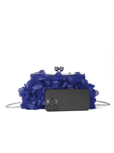 Bolso de Mano Rojo de Alta Calidad Inspirado en Diseñadores de Marca Famosa, para Mujer, con Diseño Floral, para Maquillaje, para Novias, Estilo Bandolera - Product Image 6