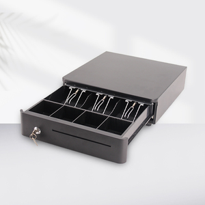 <span class=keywords><strong>Caja</strong></span> <span class=keywords><strong>Registradora</strong></span> de metal POS manual de fábrica HER-330 <span class=keywords><strong>con</strong></span> cajón de efectivo abierto al tacto 4 billetes y 8 almacenamiento de monedas - Product Image 2