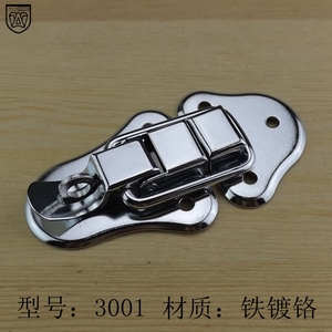 ตัวล็อคกล่องเหล็กชุบโครเมียม Anwang 3001 พร้อมห่วงเกี่ยวสำหรับกล่องไม้ อุปกรณ์เสริมกระเป๋า - Product Image 1