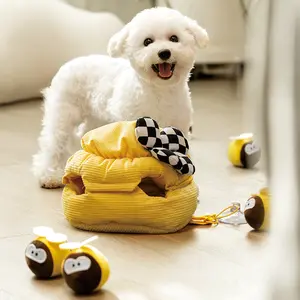 Megofun mainan anjing interaktif, tikar nyaman kreatif kualitas tinggi, mainan mengunyah anjing tahan lama dengan mainan anjing melengking