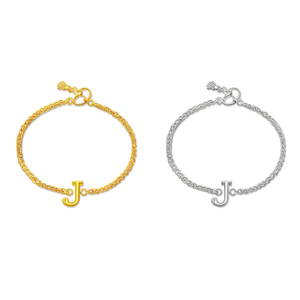 Cavigliera in acciaio inossidabile con lettera J, gioiello minimalista da donna, cavigliere alla moda - Product Image 2