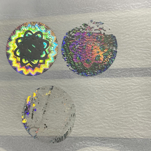 Waterdichte QR-code op maat gemaakte 3D transparante beveiligingslabel hologram <span class=keywords><strong>sticker</strong></span> zelfklevende logo stickers voor verpakkingslabels - Product Image 5