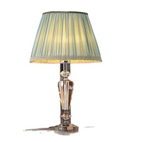 Lampe de table en cristal nordique avec télécommande LED, lumière chaude tricolore pour chambre à coucher, salon et hôtel
