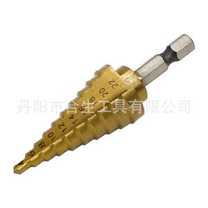 Mr <b>Drill</b> Metric <b>Step</b> <b>Drill</b> Bit 4-22mm Hex Shank TiCN Coated For Nonferrous Metals - Product Image 4