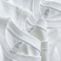 T-shirts unis pour impression de logo personnalisé, T-shirt en coton épais, T-shirts pour hommes grandes tailles, T-shirt personnalisé avec impression sérigraphique pour hommes