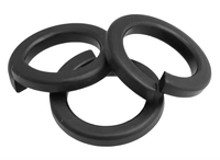Rondelles de serrage à ressort en acier inoxydable M20 haute résistance, surface oxydée noire, denture externe sphérique, durabilité accrue