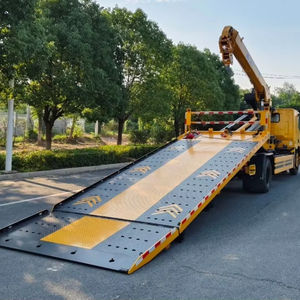 Grúa de plataforma plana RHD y LHD para remolque de vehículos con capacidad de elevación de 4 a 10 toneladas para vehículos dañados o maquinaria de montacargas - Product Image 1