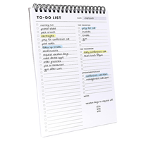 Agenda Diaria Espiral A5 con Lista de Tareas Diarias y Lista de Verificación de Tareas, Organizador de Regalo para el Trabajo y Organización de Notas, Cubierta de PP