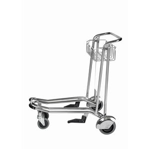 Carro de equipaje de aeropuerto de acero inoxidable de <span class=keywords><strong>4</strong></span> ruedas a la venta equipaje de carro de aeropuerto - Product Image 2