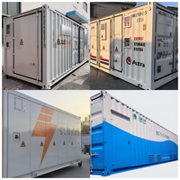 Système de stockage d'énergie BESS en conteneur 1MWh 5MWh LiFePO4 pour l'équilibrage des pics de consommation sur les réseaux solaires et éoliens hybrides