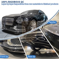 Kit de carrosserie en carbone pour Bentley Flying eperon, jupes latérales de voiture, lèvre avant, arrière, aile de canard, nouvelle collection 2022, Style W12